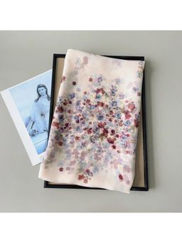 CrossKulture - Women Floral Printed Scarf - Off White