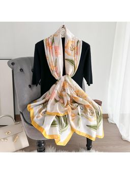 CrossKulture - Women Satin Scarf - White