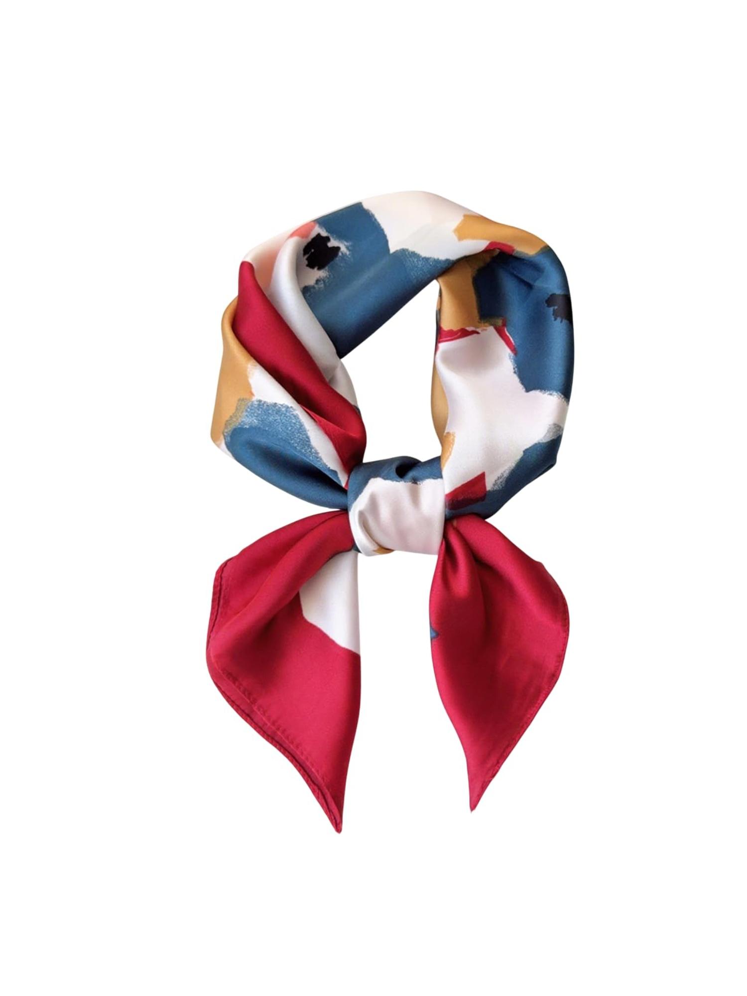 crosskulture Women Satin Scarf - Multi-Color-picture-11