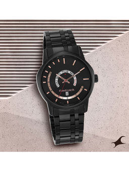 Fastrack - Exuberant 3279NM01 Black Dial Multifunction Analog Watch for Men