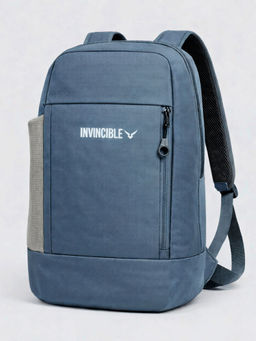 INVINCIBLE - Unisex Blue Colorblock Backpack