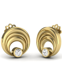 KuberBox - 18K Regal Stud Earrings for Women and Girls