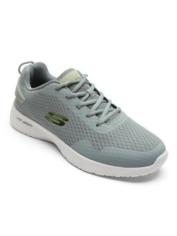 SKECHERS - Men Dynamight Grey Lime Casual Sneakers