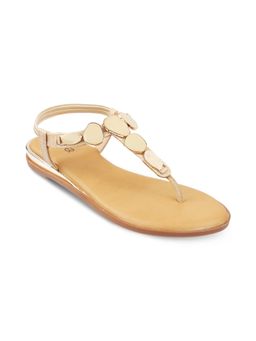 PEPPER - Women Elastic Round Toe Sandals- Beige