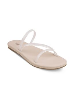 PEPPER - Women Slip On Round Toe Open Toe- Off White
