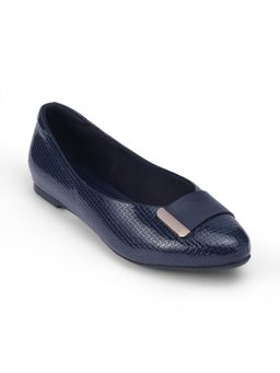 PEPPER - Women Slip On Round Toe Bellies- Blue