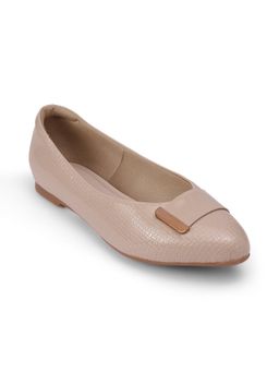 PEPPER - Women Slip On Round Toe Bellies- Cream