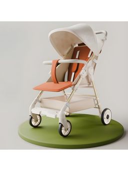 StarAndDaisy - Unisex Synthetic Beige-Orange Stroller (18-24 Months)