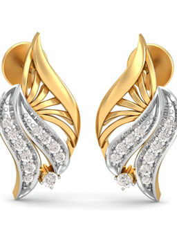 KuberBox - 18K The Lady Love Stud Earrings for Women and Girls