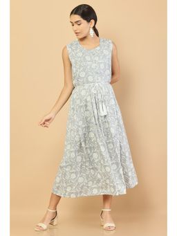 Soch - Women Grey Printed Kurta (Set of 2)