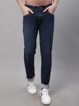 Cantabil - Men Dark Mercerised Jeans
