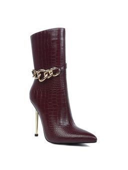 London Rag - Textured Burgundy Boots
