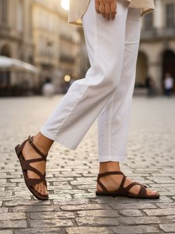 Chaal Chalan - Women Brown Emily Sandals