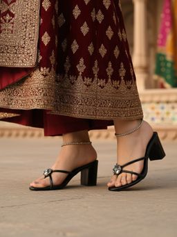 Chaal Chalan - Women Black Alina Block Heels