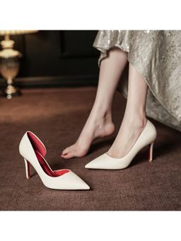 OZZARO - Women White Pump Heels