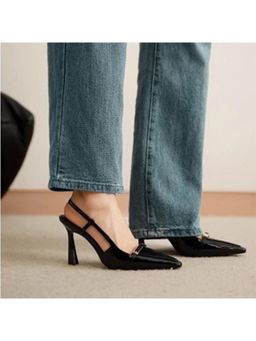 OZZARO - Women Black Midnight Pitch Stilettos Heels