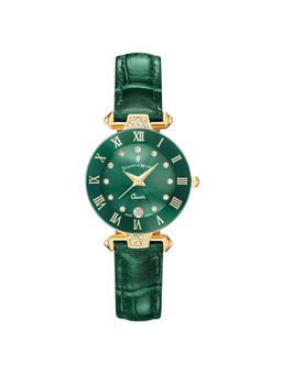 Jacques Du Manior - Coupole Fashion Swiss Made Analogue Green Round Dial Womens Watch- Rcp.90