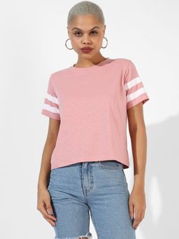 PINACOLADA - Women Pink Solid Regular Fit Top