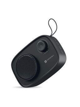 Portronics - Pixel 2 Wireless Bluetooth Portable Speaker With Micro Sd 3.5Mm Aux 3W Output (Black)