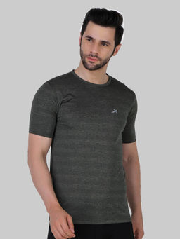 Vector X - Grey Polyester Regular Fit Sports T-shirt For Men