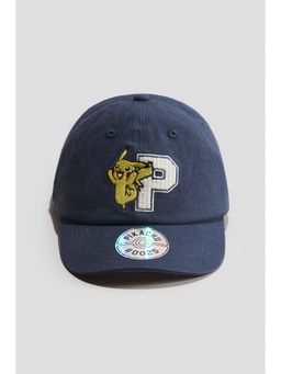H&M - Boys Blue Motif-Detail Cotton Cap