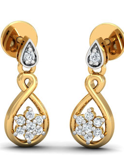 KuberBox - 18K Hotshot Stud Earrings for Women and Girls
