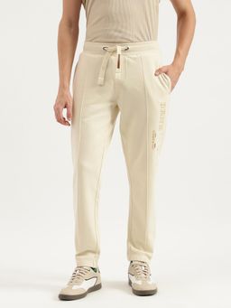 United Colors of Benetton - Embossed Regular Fit Peached Fleece Trackpants