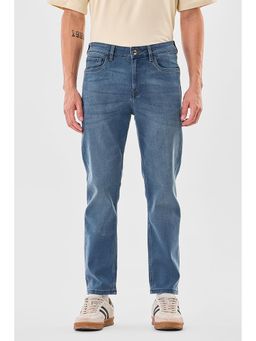 Snitch - Blue Washed Casual Jeans for Men