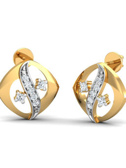 KuberBox - 18K Kaakit-Akit Stud Earrings for Women and Girls