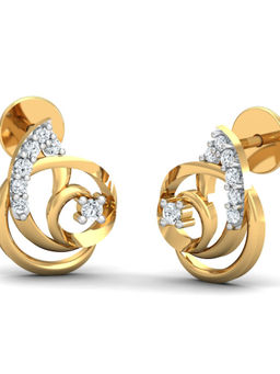 KuberBox - 18K Magusot Stud Earrings for Women and Girls