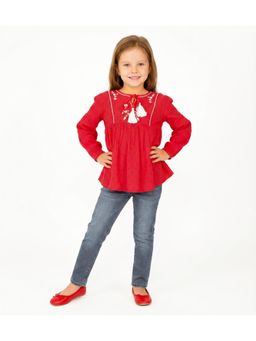 Creative Kids - Red Self Design Top