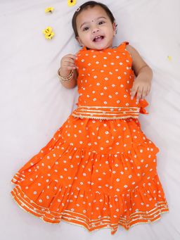 KID1 - Myra Girls Top And Lehenga