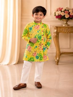 TWISHA - Full Sleeve All Over Printed Kurta And Pyjama