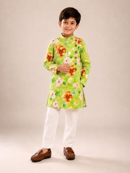 TWISHA - Full Sleeve All Over Printed Kurta And Pyjama