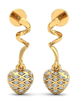 KuberBox - 18K Amor Ciego Earrings for Women and Girls