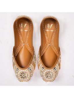 House of Vian - Jharokha Gold Embroidered Juttis