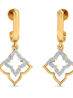 KuberBox - 18K Graceful SeÃ±ora Earrings for Women and Girls