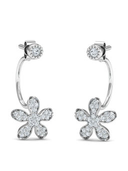 KuberBox - 18K Illusion Drop Earrings for Women and Girls