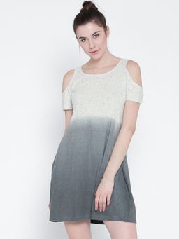Sera - White Cold Shoulder Mini Dress