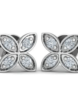 KuberBox - 18K Solidus Blossom Earrings for Women and Girls