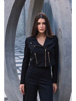 Bofreesia - Women Regular Fit Biker Jacket