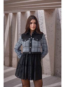 Bofreesia - Women Checked Regular Fit Jacket