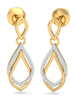 KuberBox - 18K Jazzy Drop Earrings for Women and Girls