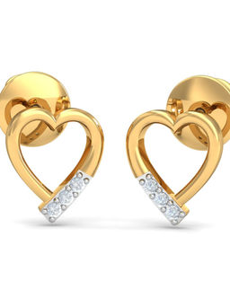 KuberBox - 18K Forget-Me-Not Stud Earrings for Women and Girls