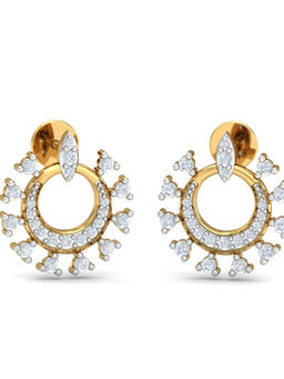 KuberBox - 14K Sunshine Earrings for Women and Girls