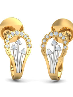 KuberBox - 18K Dual Toned Wonder Earrings for Women and Girls