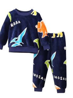 Hopscotch - Blue Glow In The Dark Dino Sweatshirt With Joggers