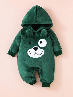 Hopscotch - Green Teddy Paws Applique Bodysuit