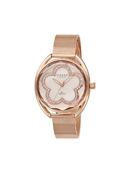 Strand by Obaku - Rose Roses Quartz Mop Oval Crystal Dial Womens Watch S734LXVVMV