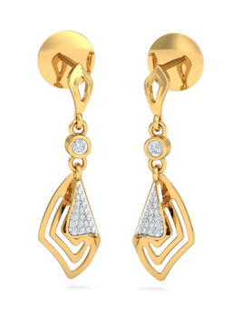 KuberBox - 14K Trendy Drop Earrings for Women and Girls